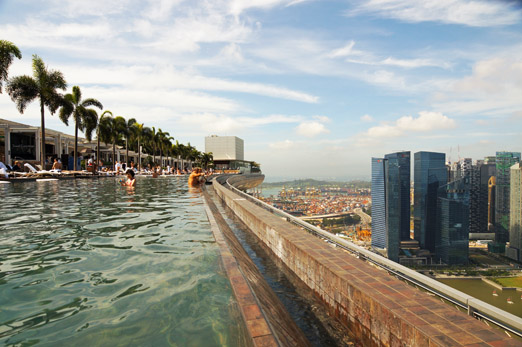 Marina Bay Sands_tagsüber Sonne-Pool